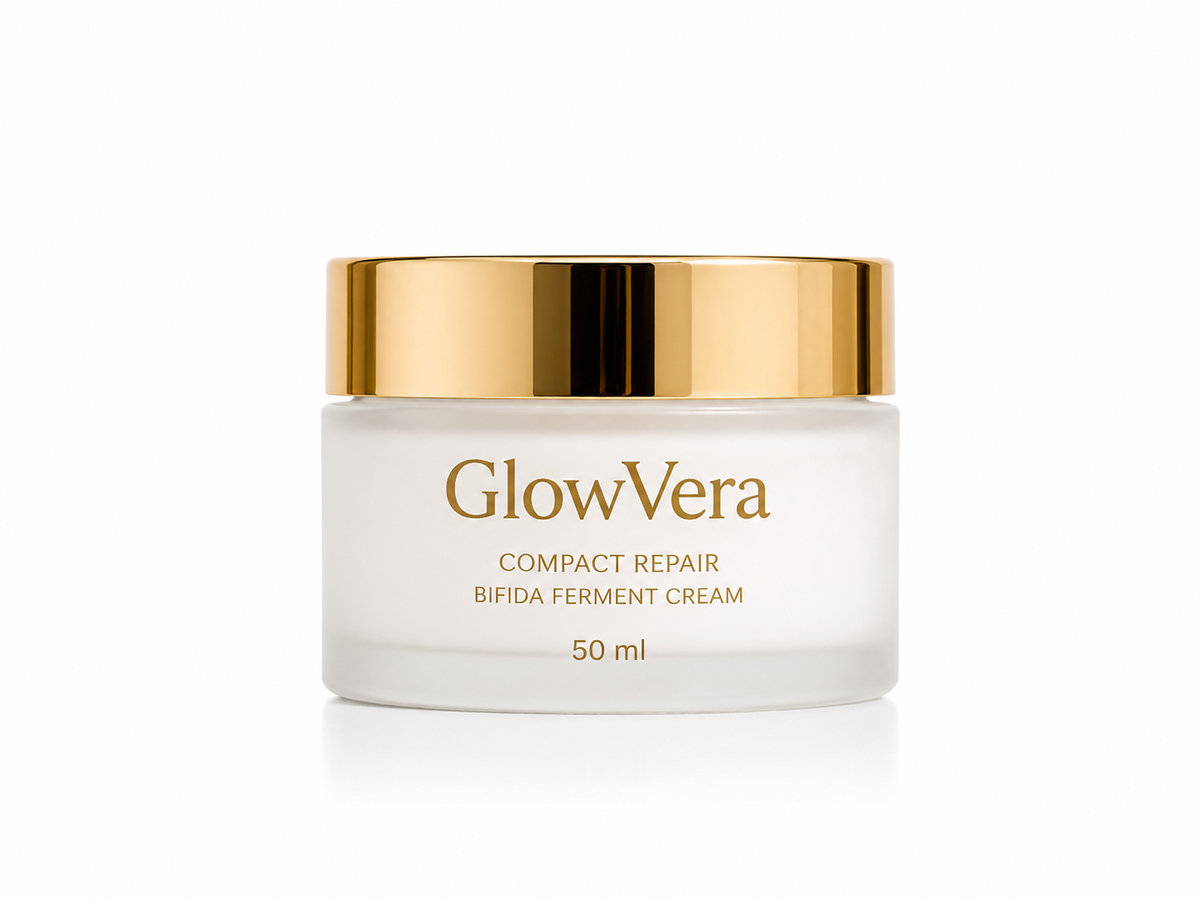 GlowVera Korean glass skin skincare set Bifida Ferment Filtrate 21-day glow results
