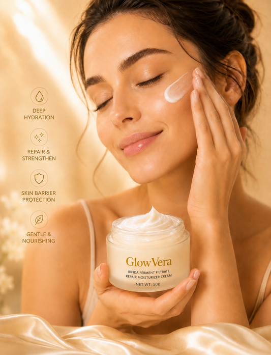 GlowVera Korean Glass Skin Facial Set 6-step Bifida Ferment Filtrate and Triple Hyaluronic Acid skincare routine
