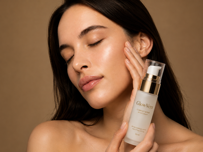 GlowVera anti-aging glass skin serum with Bifida Ferment Filtrate for 72-hour deep hydration
